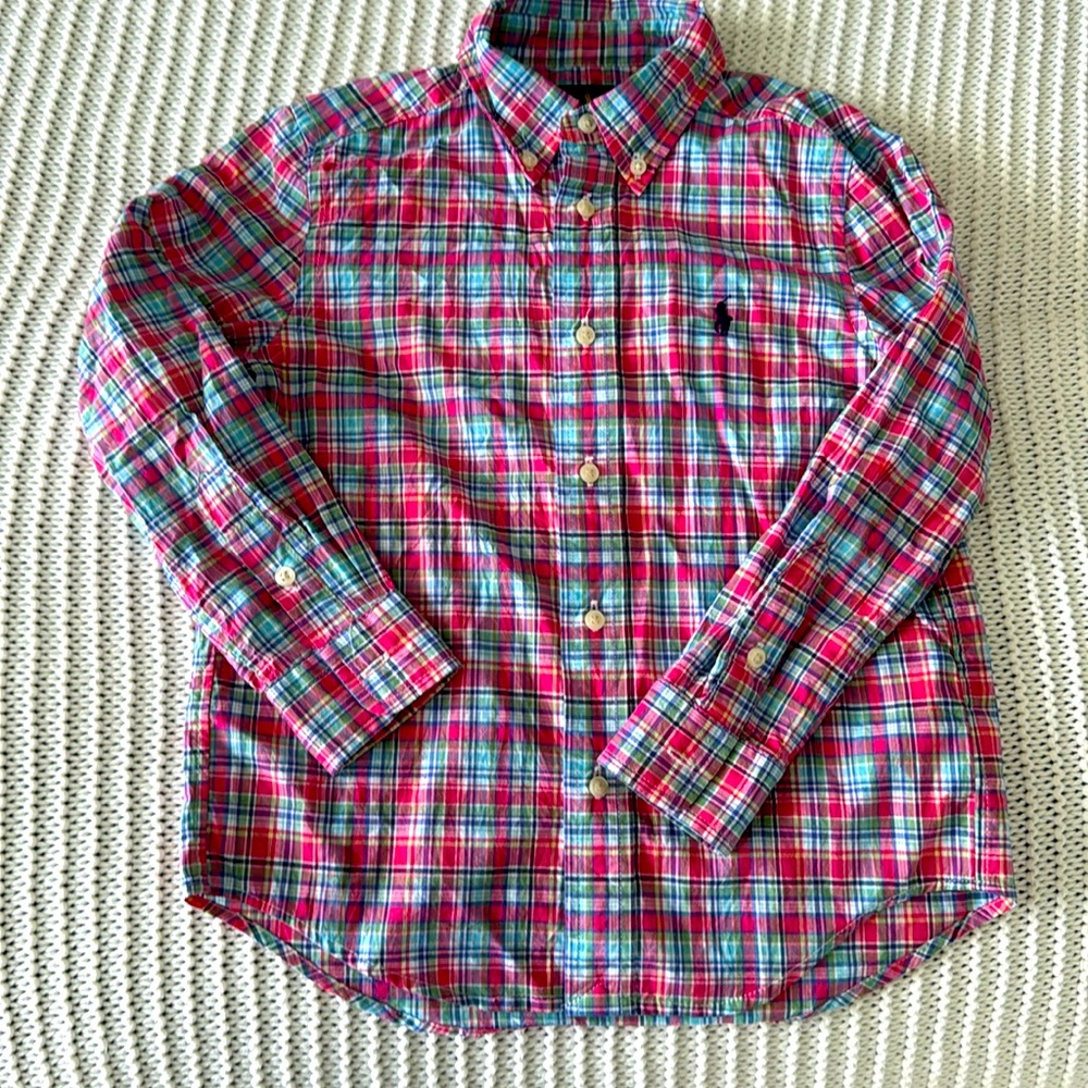 Ralph Lauren boys button down size 5 collared shirt